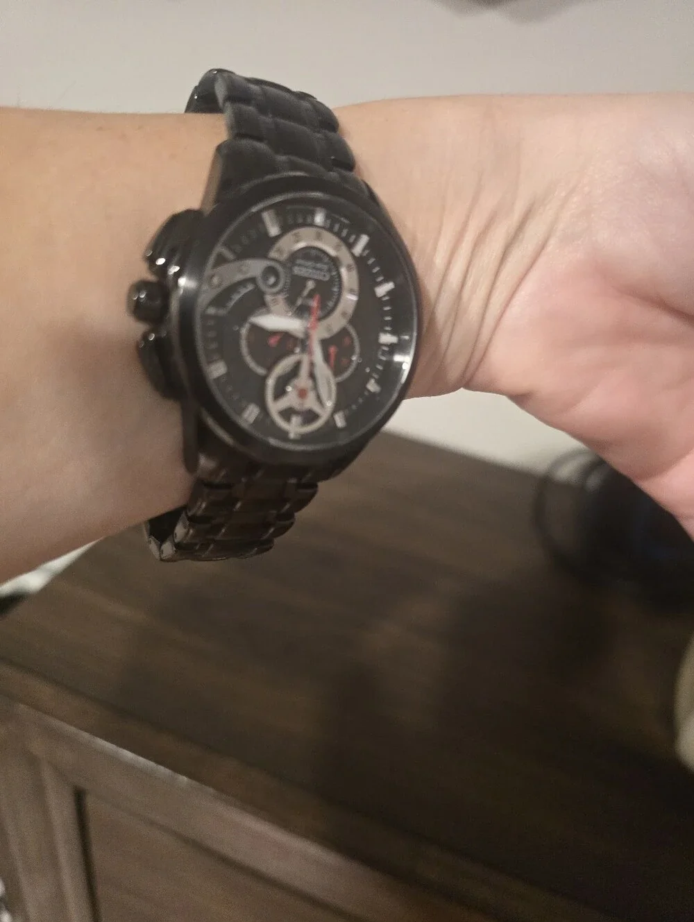 Citizen Eco-Drive Men’s Black Stainless Steel Chronograph Watch